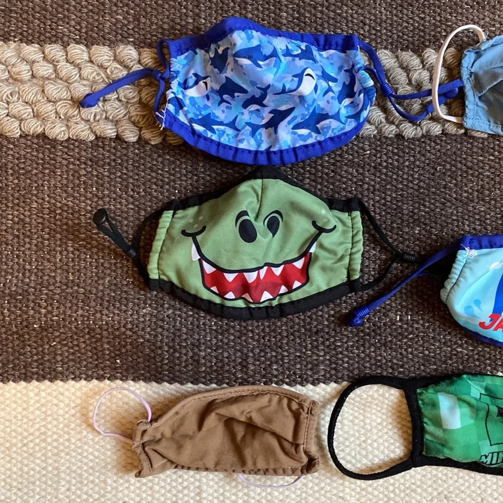 Boy bundle of face masks. Multiple designs